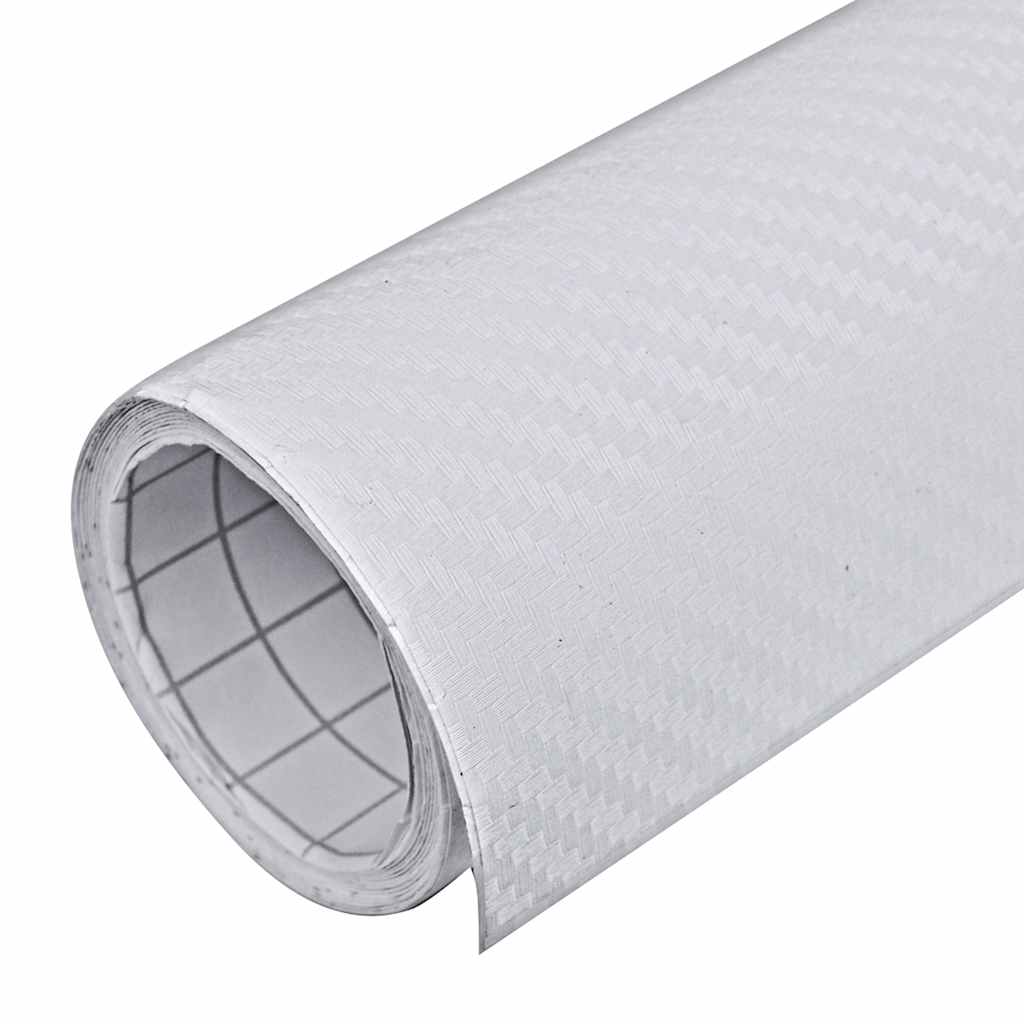 Car Films 2 pcs 3D White 100x150 cm+50x150 cm