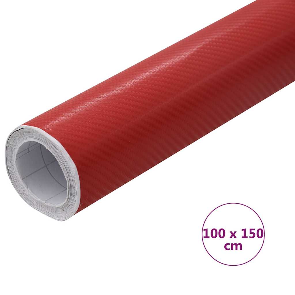 Car Film 4D Red 100x150 cm