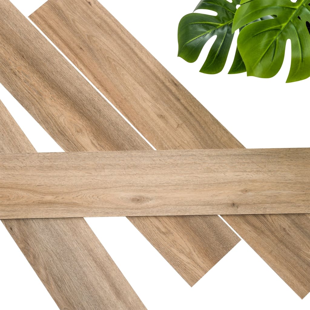 30 pcs Wood Look Planks GL-WA27 Natural Oak Latte Brown