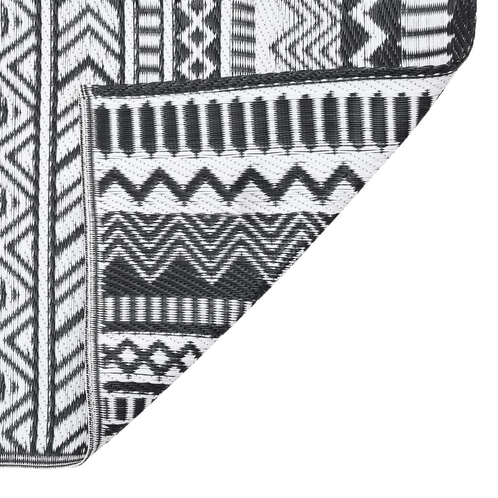 Outdoor Rug ARAKIL Black 80x250 cm PP