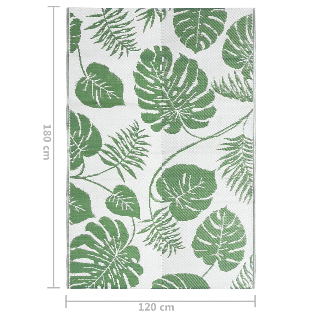 Outdoor Rug ARAKIL Green 120x180 cm PP