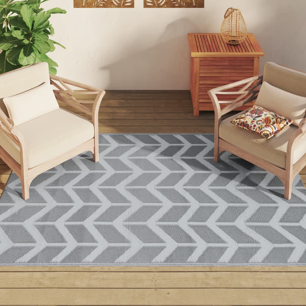 Outdoor Carpet ARAKIL Grey 140x200 cm PP