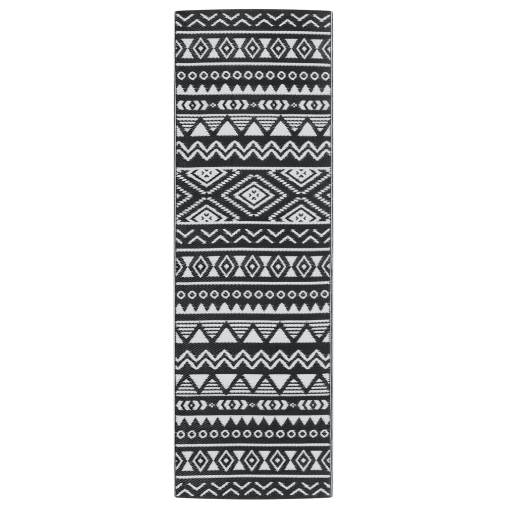 Outdoor Carpet ARAKIL Black 80x250 cm PP