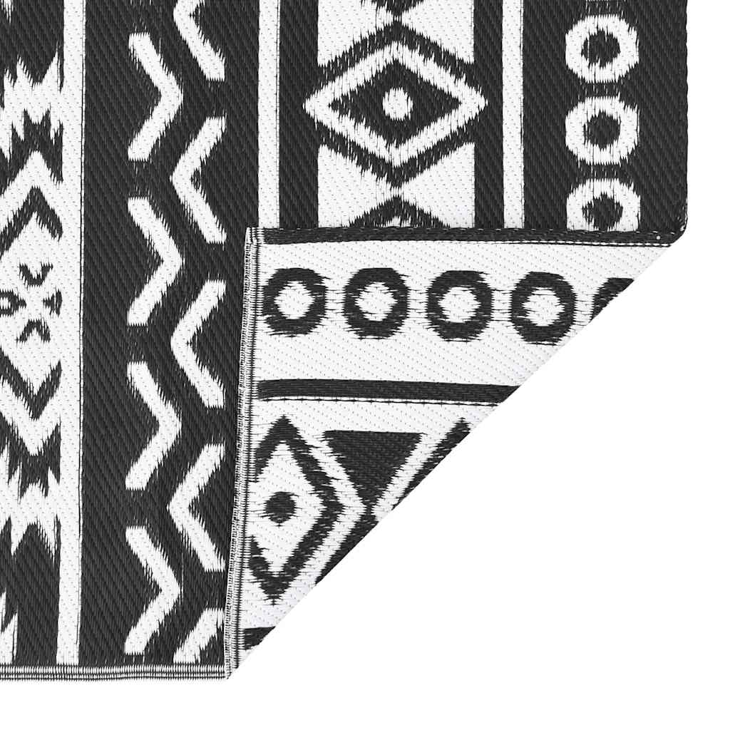 Outdoor Rug ARAKIL Black 160x230 cm PP