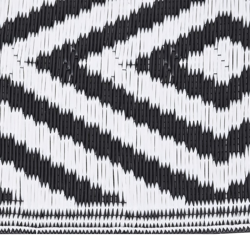 Outdoor Rug ARAKIL Black 140x200 cm PP