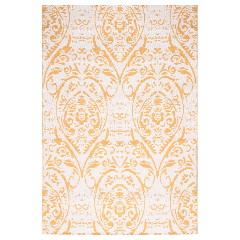 Outdoor Rug ARAKIL Yellow 140x200 cm PP
