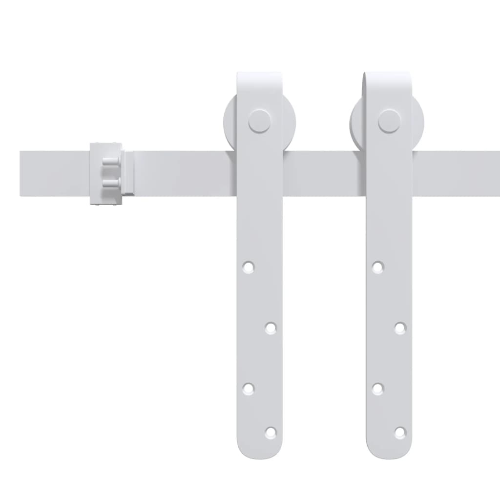 Mini Sliding Cabinet Door Kit Carbon Steel White 200 cm