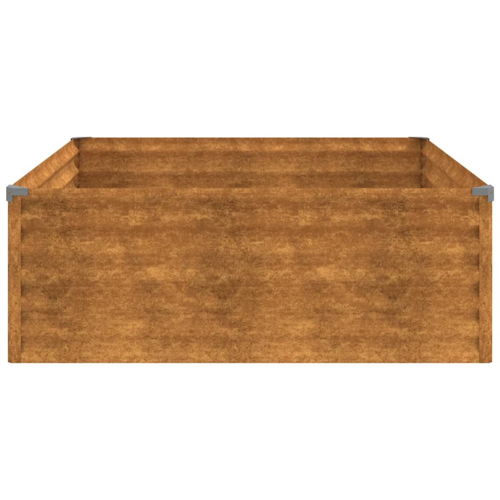 Garden Raised Bed 100x100x36 cm Corten Steel