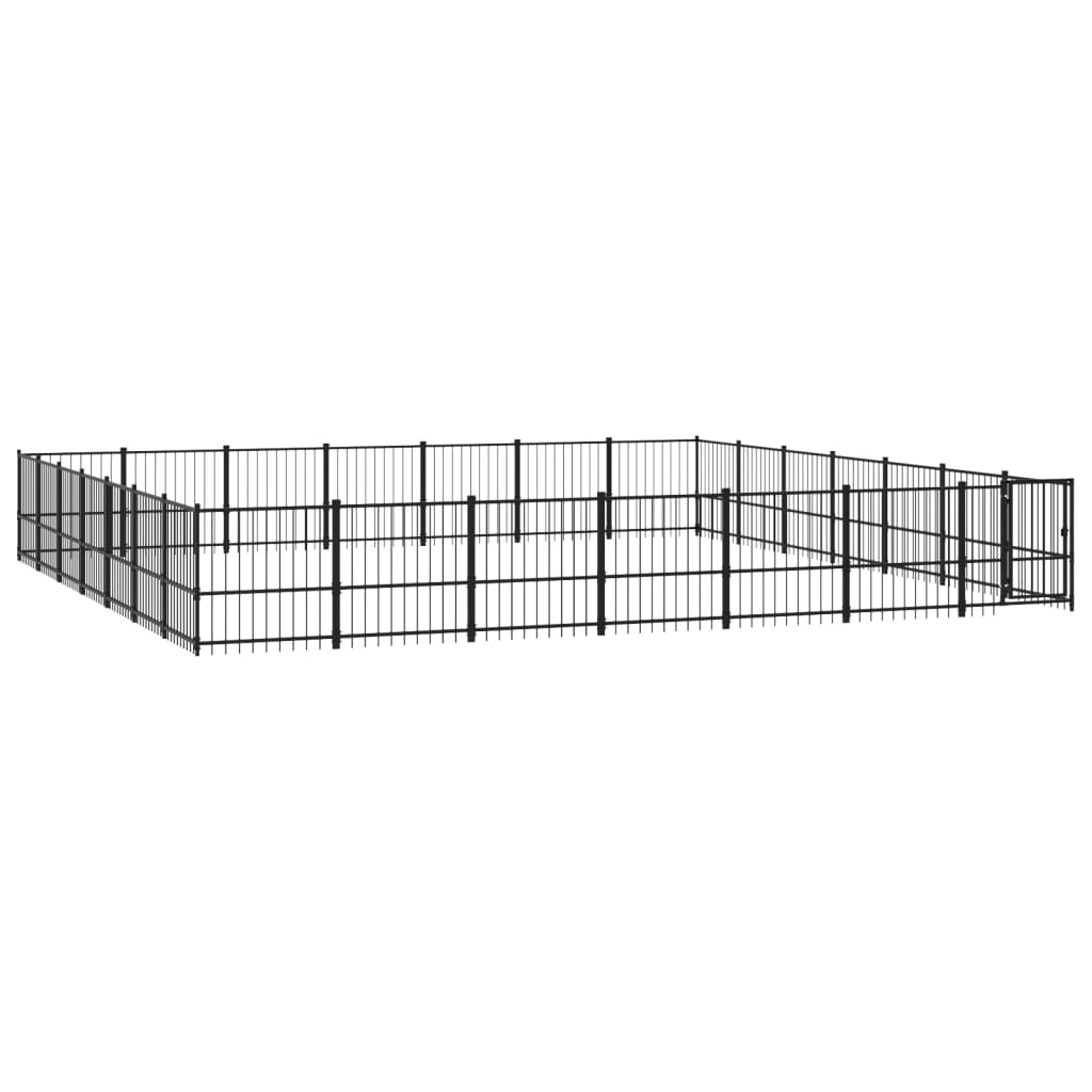 Outdoor Dog Kennel Steel 46.1 m²
