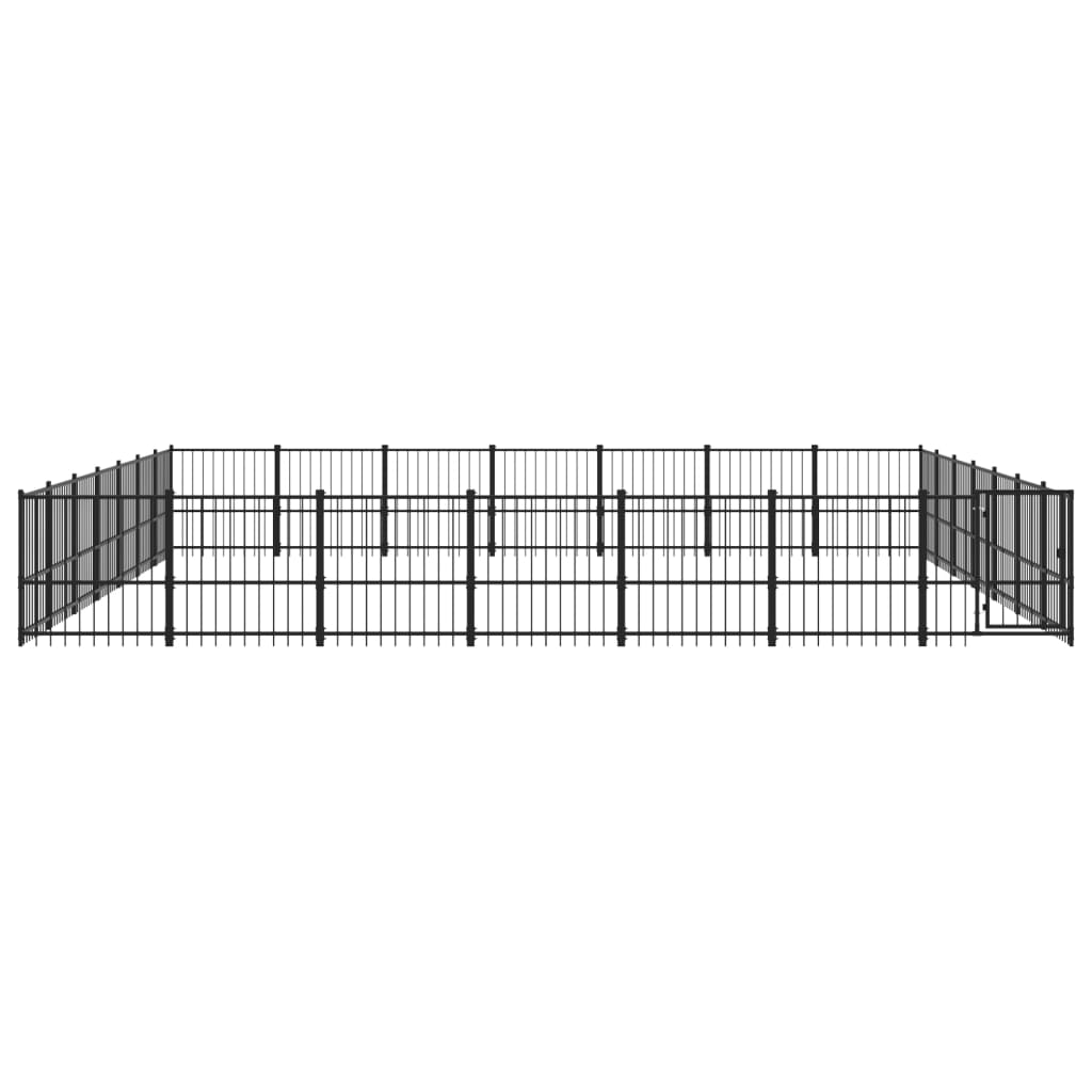 Outdoor Dog Kennel Steel 46.1 m²