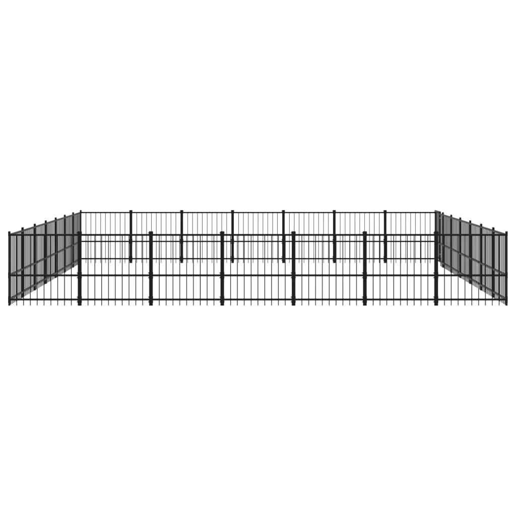 Outdoor Dog Kennel Steel 46.1 m²