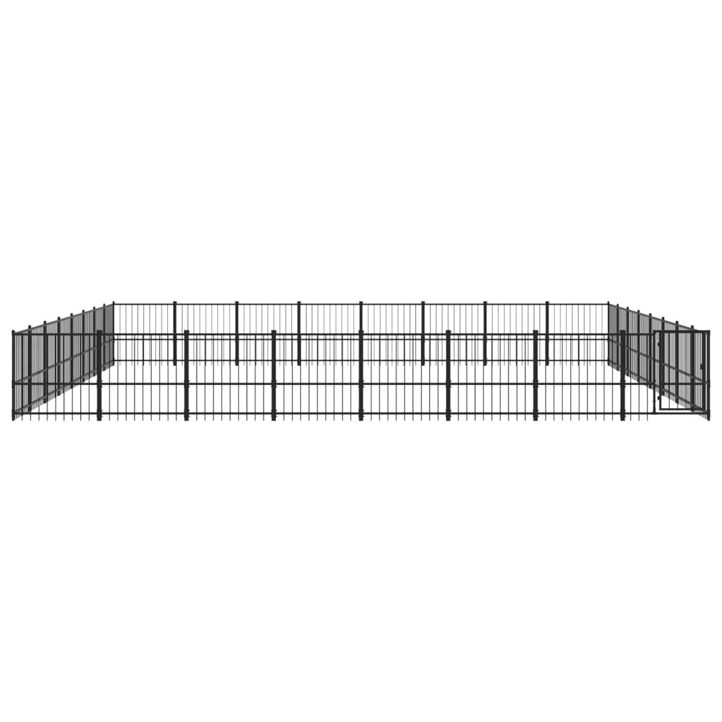 Outdoor Dog Kennel Steel 60.22 m²