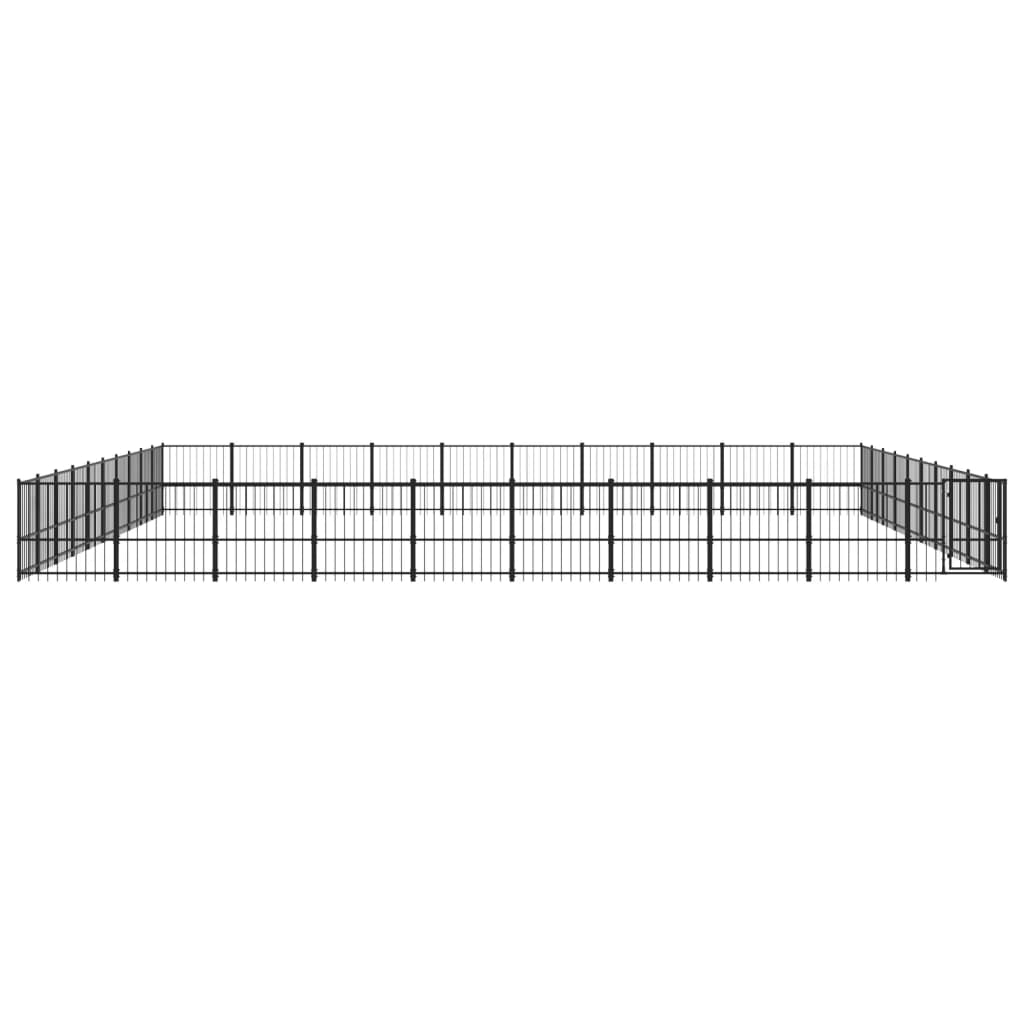 Outdoor Dog Kennel Steel 94.09 m²