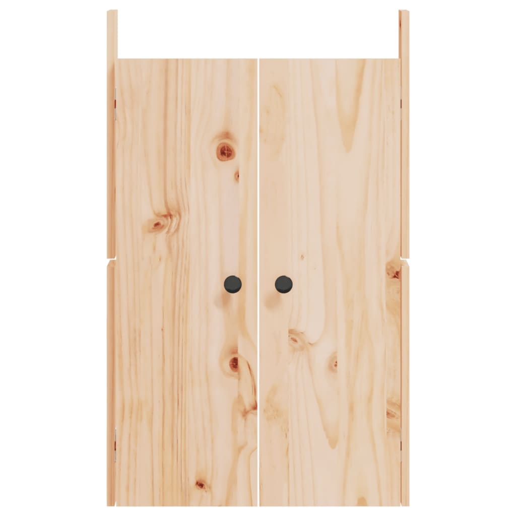 Outdoor Kitchen Doors 2 pcs 50x9x82 cm Solid Wood Pine