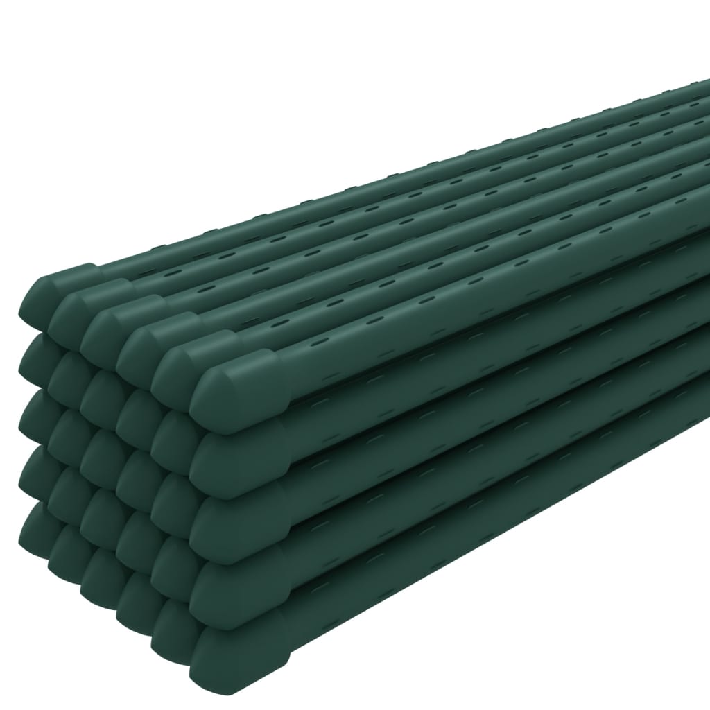 Garden Plant Stakes 30 pcs Green 90 cm Steel