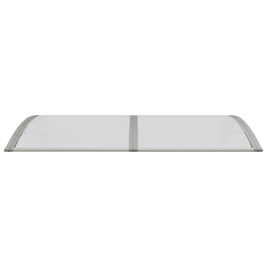 Door Canopy Grey 150x75 cm Polycarbonate