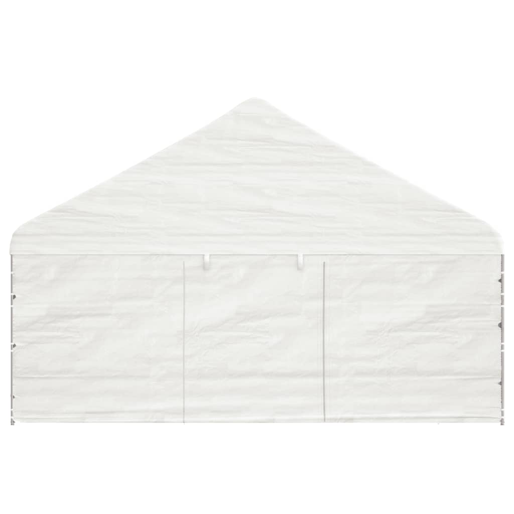Gazebo with Roof White 17.84x5.88x3.75 m Polyethylene