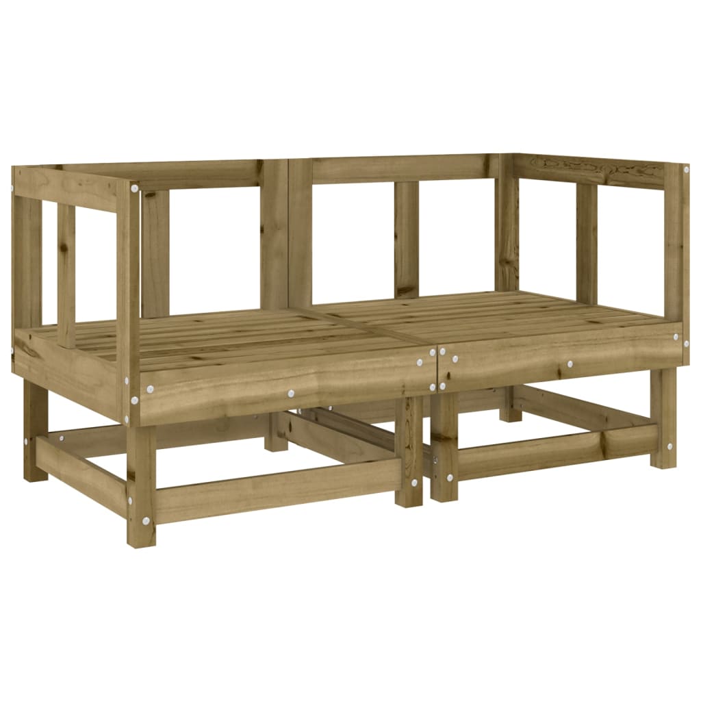 7 Piece Garden Lounge Set Impregnated Wood Pine