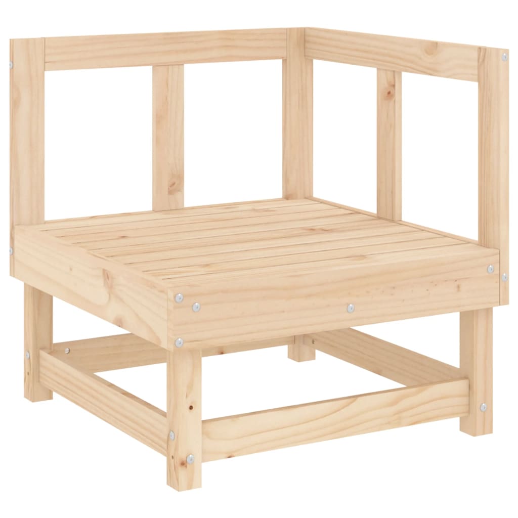 10 Piece Garden Lounge Set Solid Wood Pine