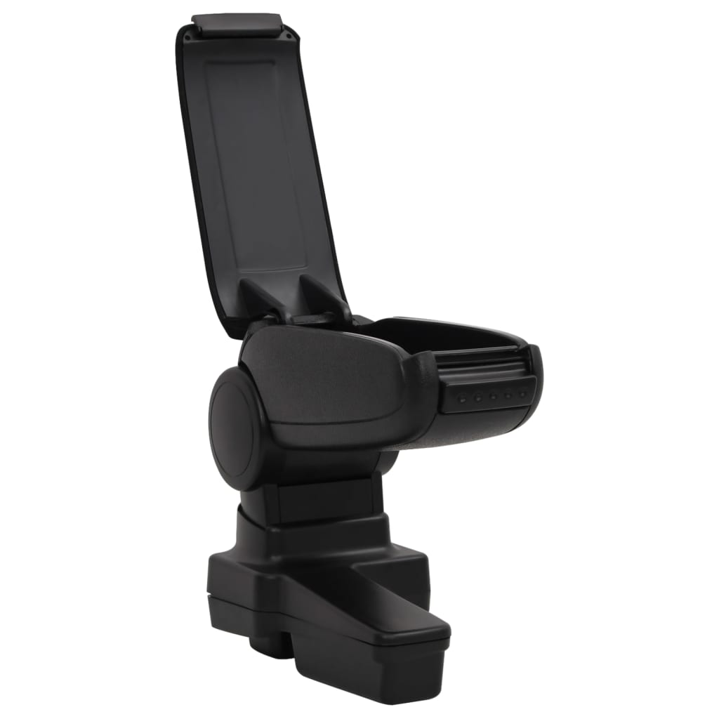 Car Armrest Black 14.5x32x(27-46) cm ABS