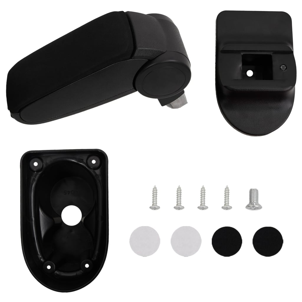 Car Armrest Black 13x36x(30-46) cm ABS