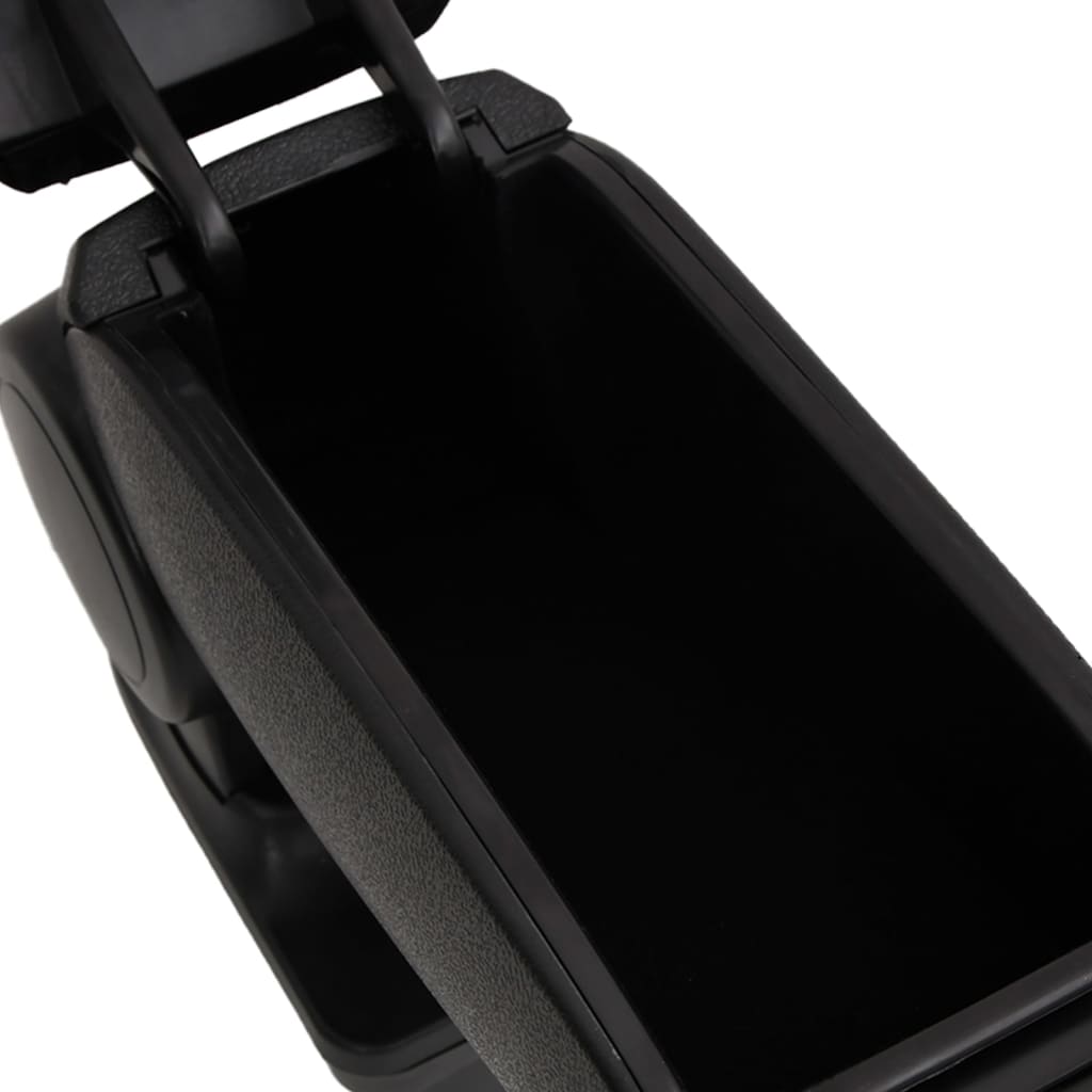 Car Armrest Black 13x36x(30-46) cm ABS