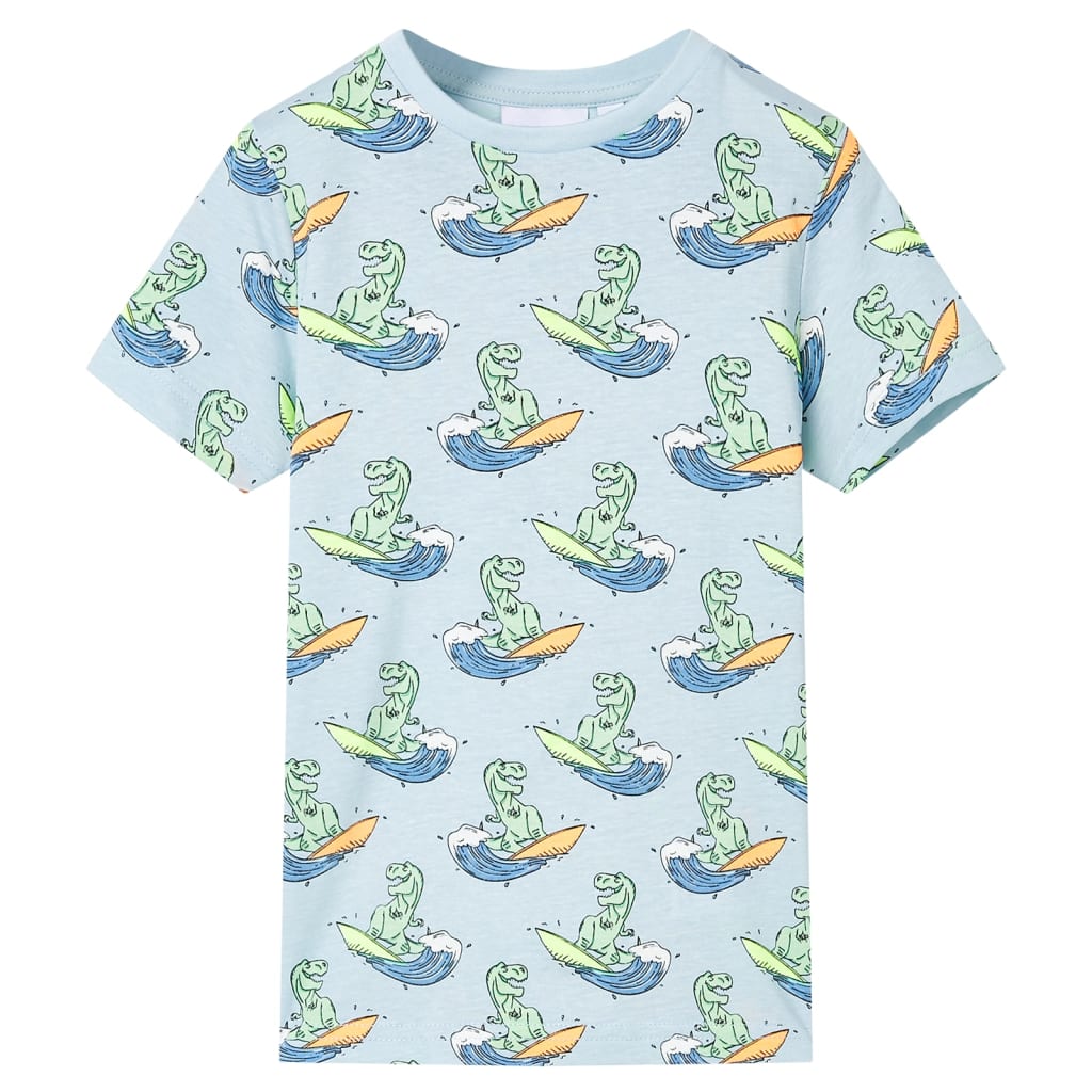 Kids' Pyjamas with Short Sleeves Light Blue 104