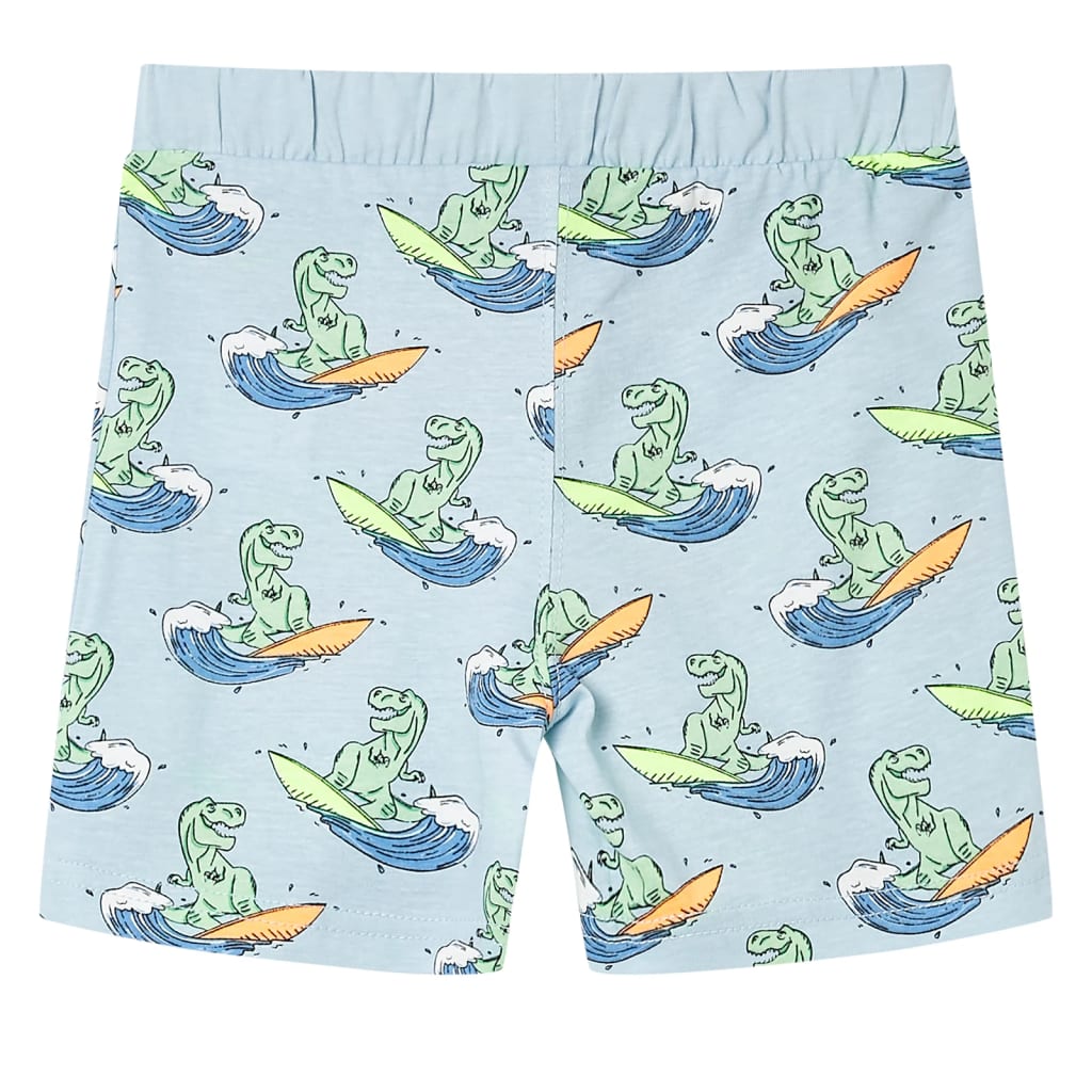 Kids' Pyjamas with Short Sleeves Light Blue 116