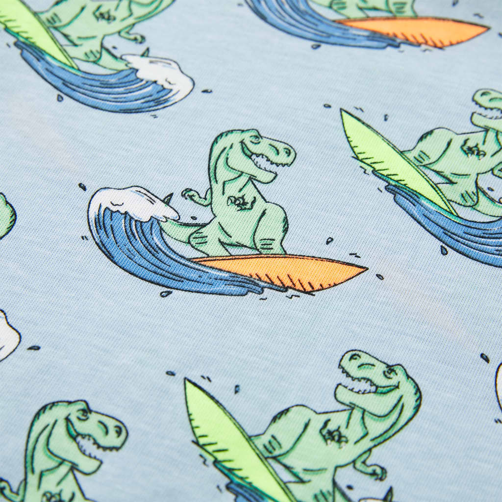 Kids' Pyjamas with Short Sleeves Light Blue 116