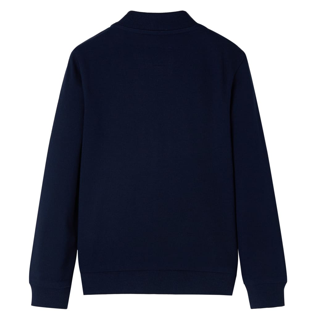 Kids' Sweatshirt with Zip Navy 92