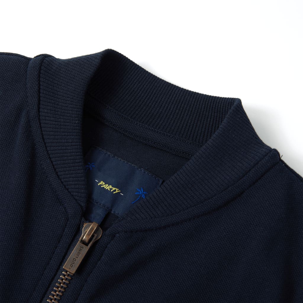 Kids' Sweatshirt with Zip Navy 92