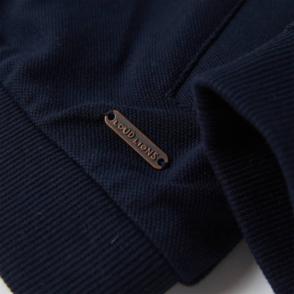Kids' Sweatshirt with Zip Navy 92