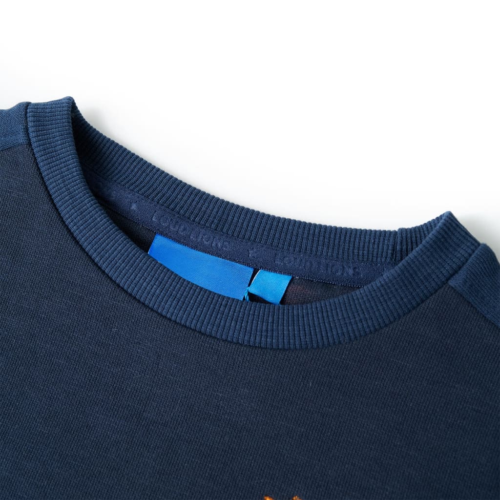 Kids' Sweatshirt Navy Melange 140