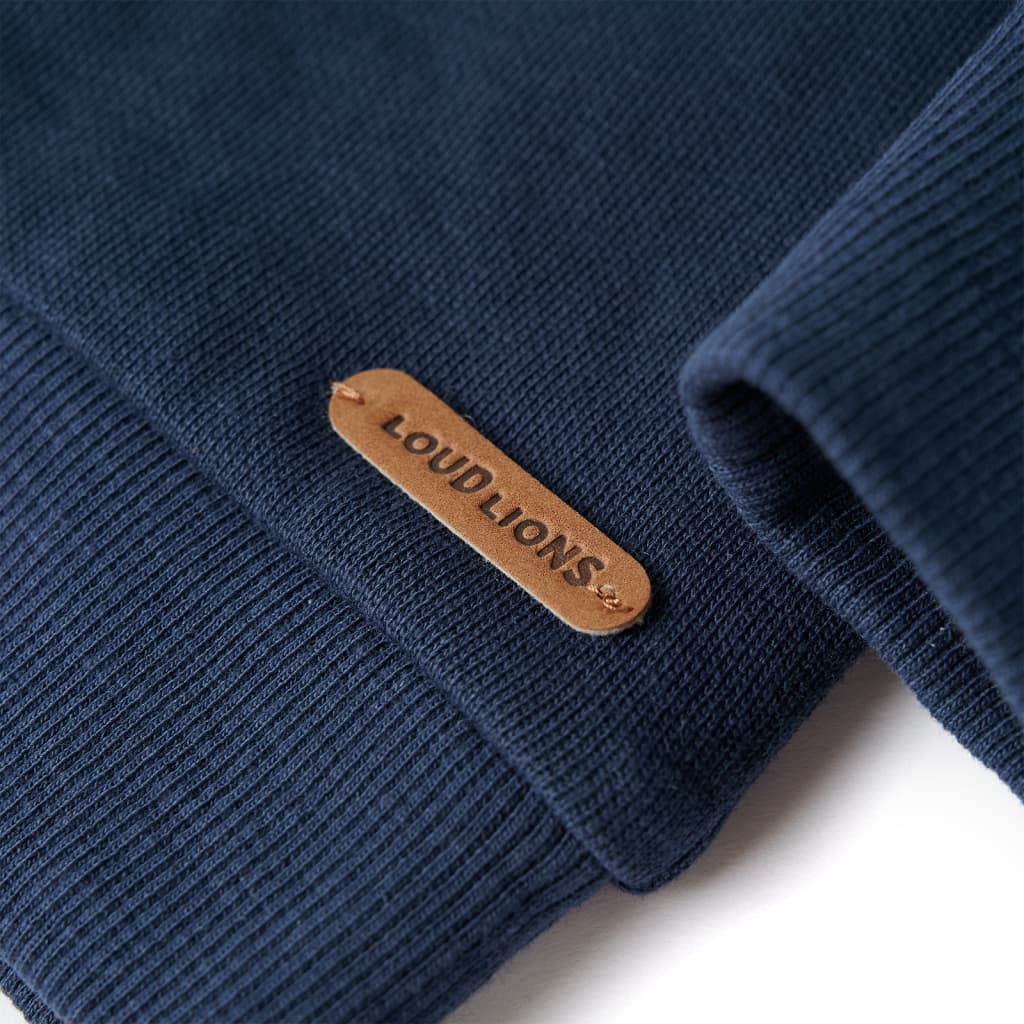 Kids' Sweatshirt Navy Melange 140