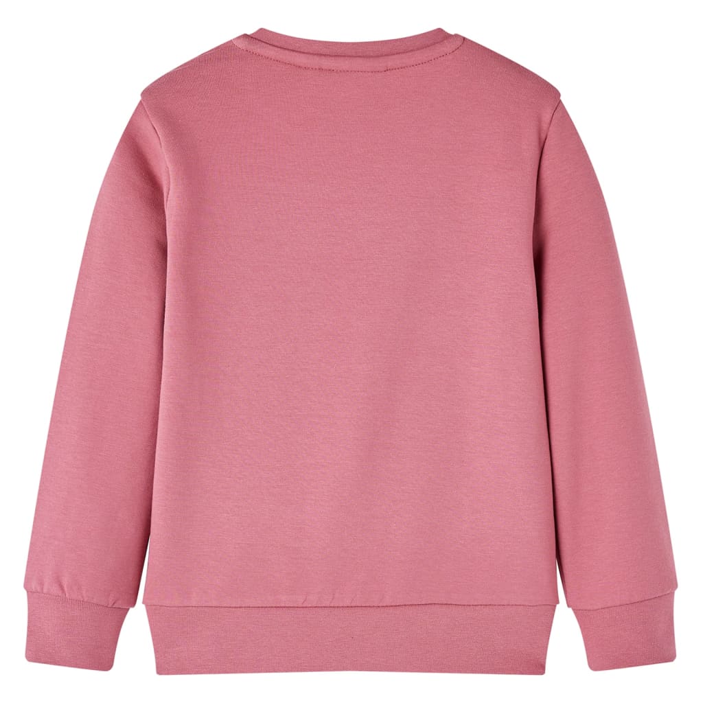 Kids' Sweatshirt Velvet Patchwork Raspberry 128