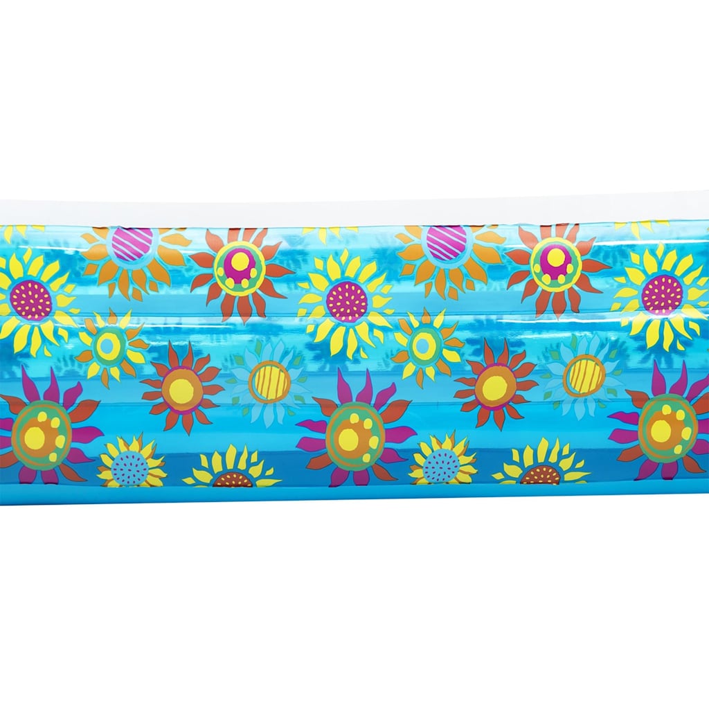 Inflatable Kids Pool Blue 229x152x56 cm