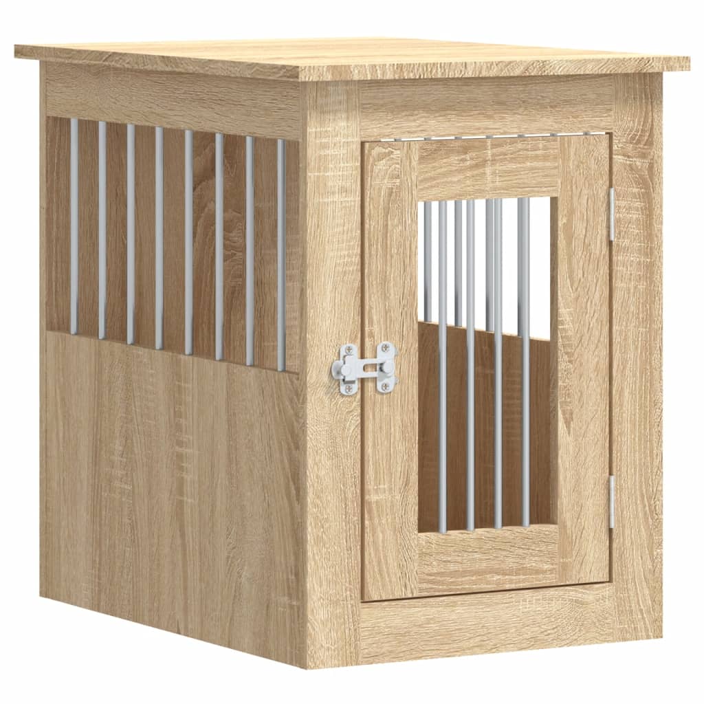 Dog Crate Furniture Sonoma Oak 45x62x59 cm Engineered Wood