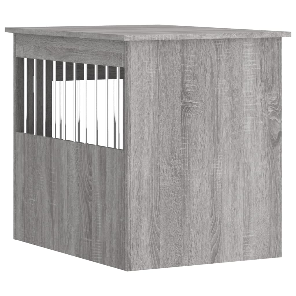 Dog Crate Furniture Grey Sonoma 55x75x65 cm Engineered Wood