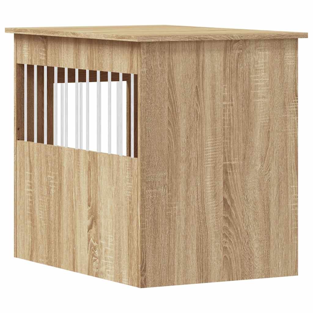 Dog Crate Furniture Sonoma Oak 55x80x68 cm Engineered Wood