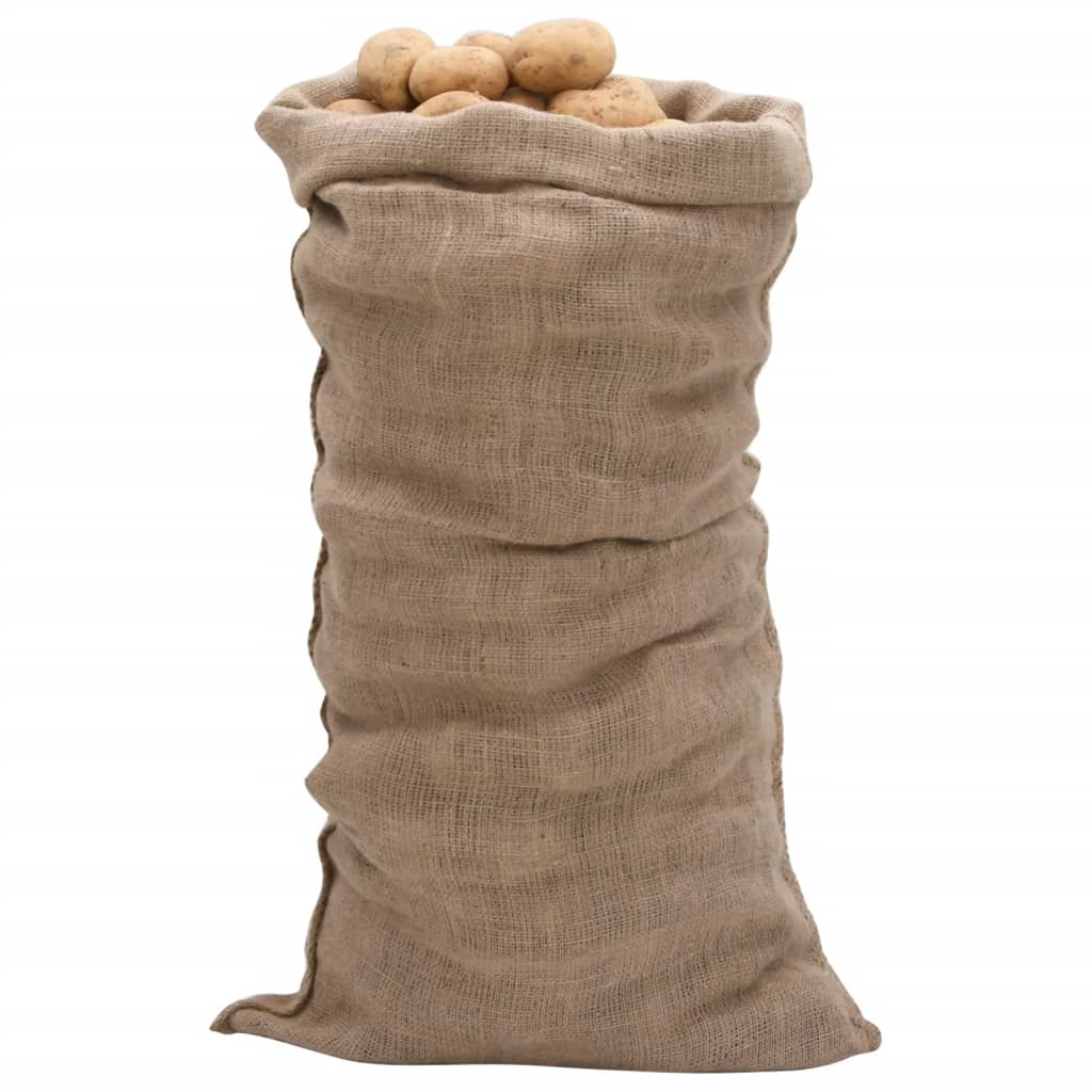 Jute Sacks 30 pcs 65x135 cm 100% Jute 220 gsm