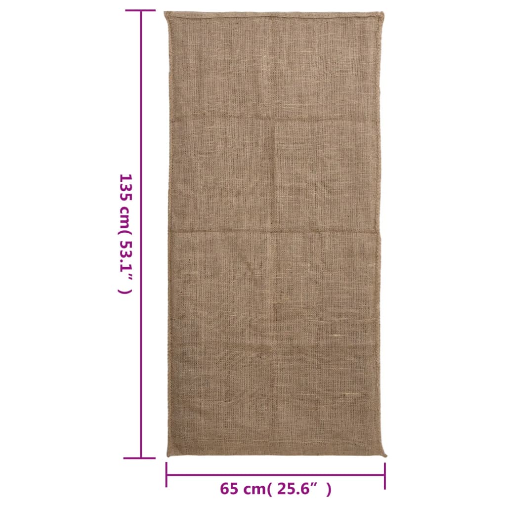 Jute Sacks 30 pcs 65x135 cm 100% Jute 220 gsm