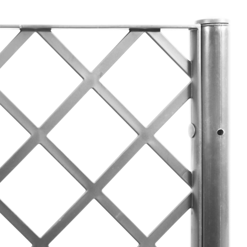 Garden Planter with Trellis Light Grey 160x40x140 cm PP
