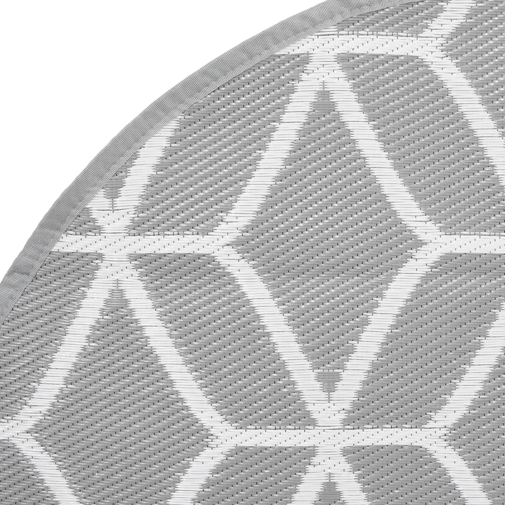 Outdoor Carpet ARAKIL Grey Ø120 cm PP