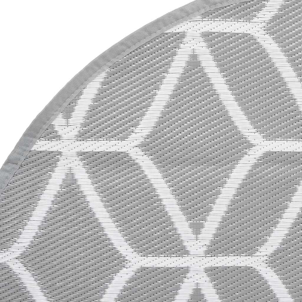 Outdoor Carpet ARAKIL Grey Ø200 cm PP