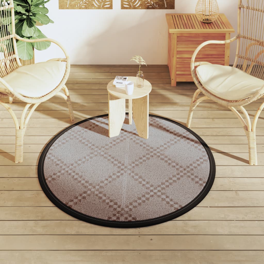 Outdoor Carpet ARAKIL Brown Ø120 cm PP