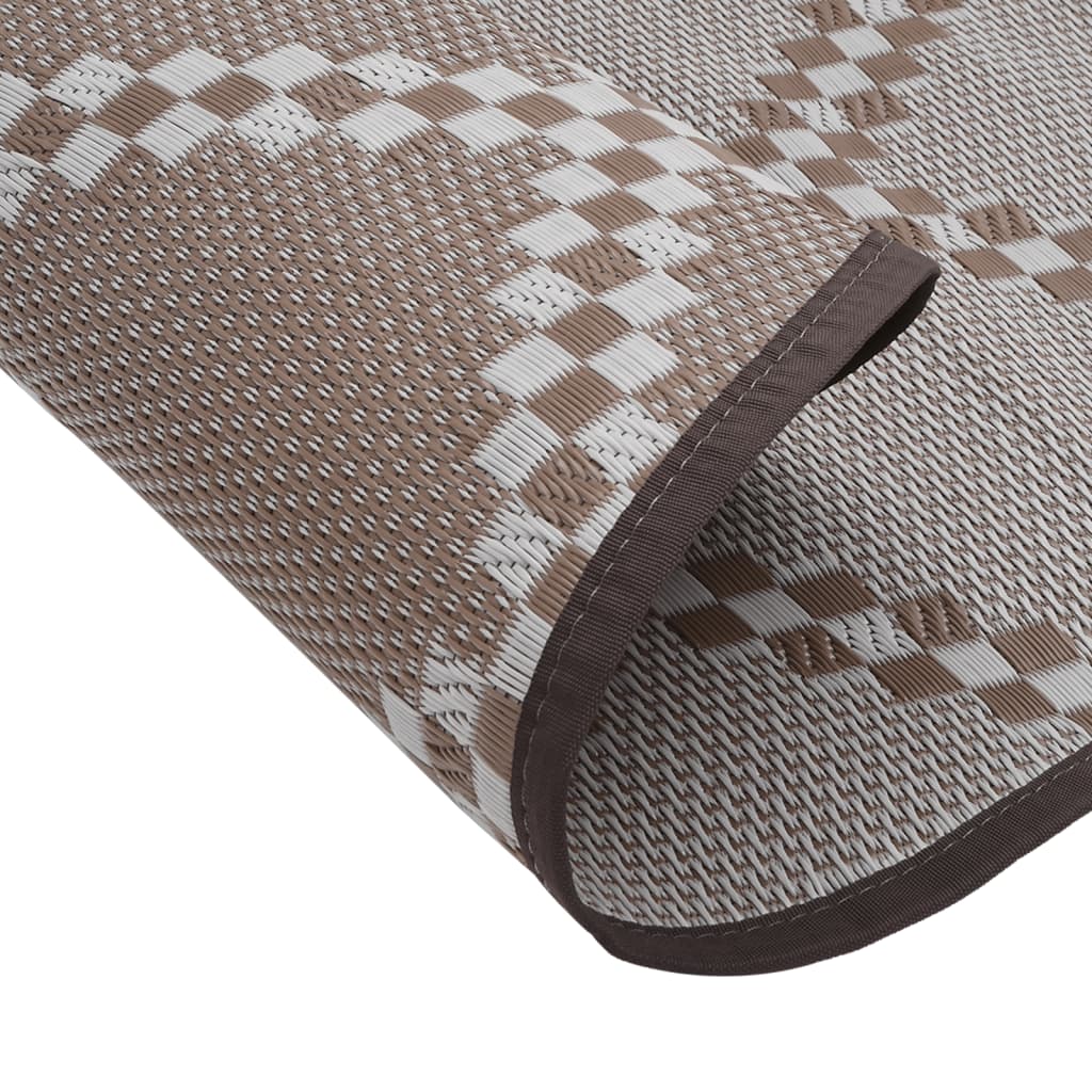 Outdoor Carpet ARAKIL Brown Ø120 cm PP