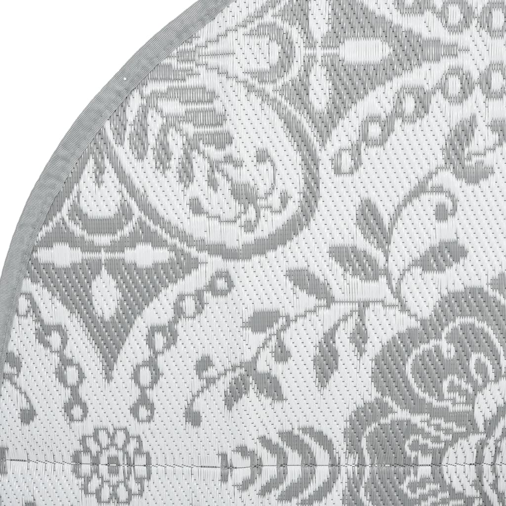 Outdoor Carpet ARAKIL Light Grey Ø120 cm PP