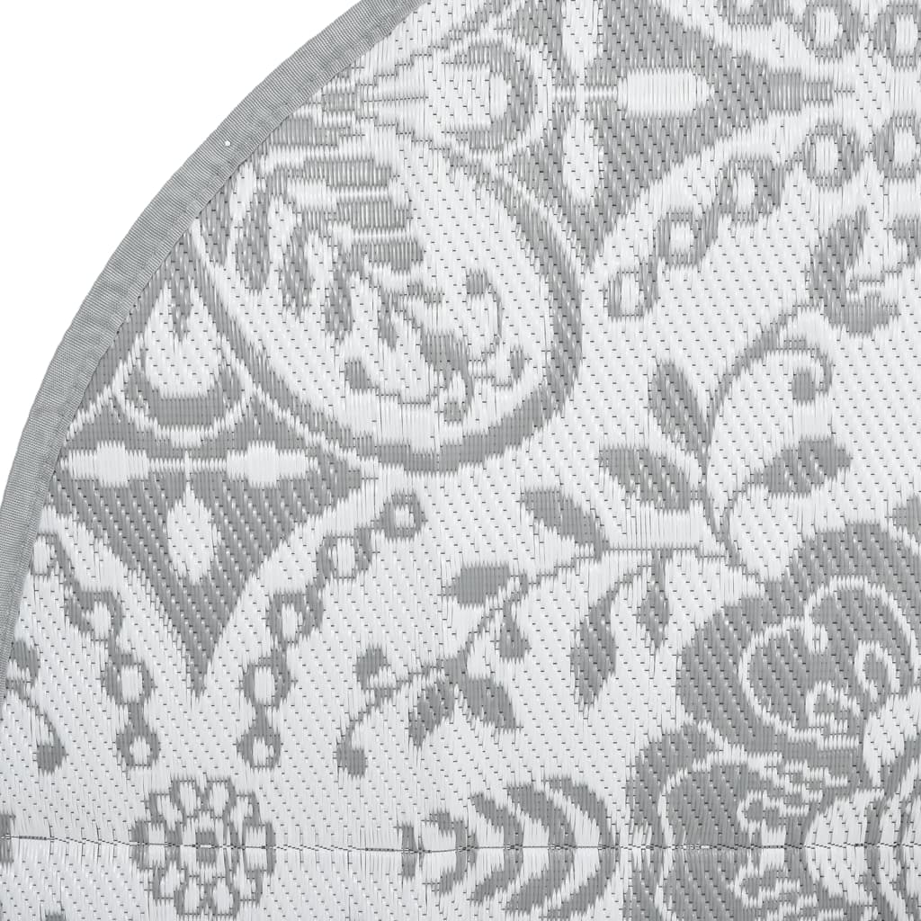 Outdoor Carpet ARAKIL Light Grey Ø200 cm PP