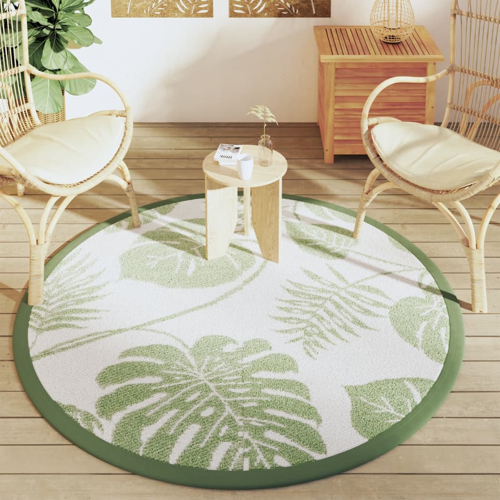 Outdoor Carpet ARAKIL Green Ø160 cm PP