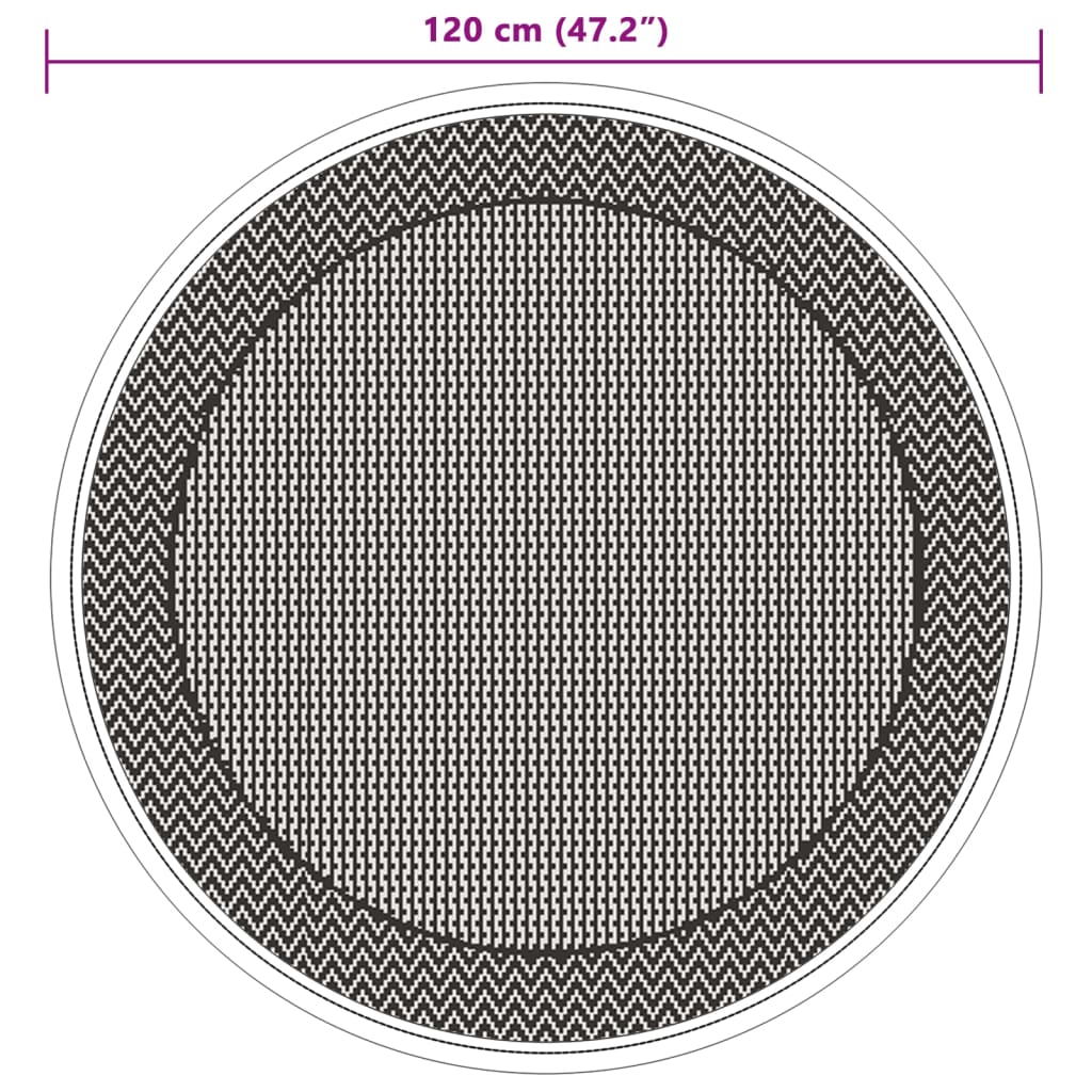 Outdoor Carpet ARAKIL Green Ø120 cm PP